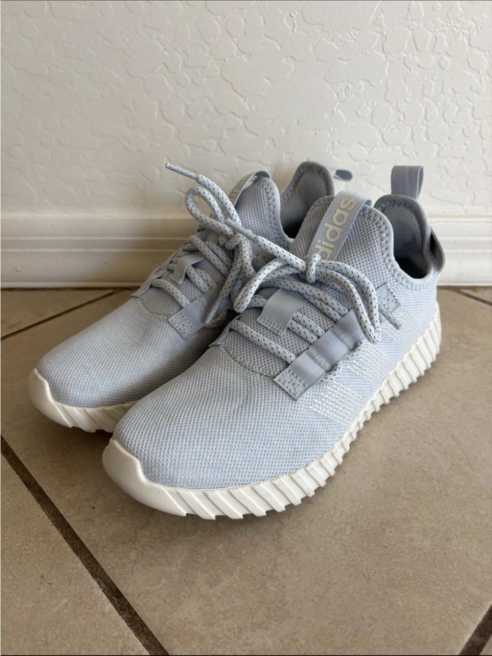Adidas Kaptir Flow Women’s Running Sneakers Size 10 Halo Blue White ID1298